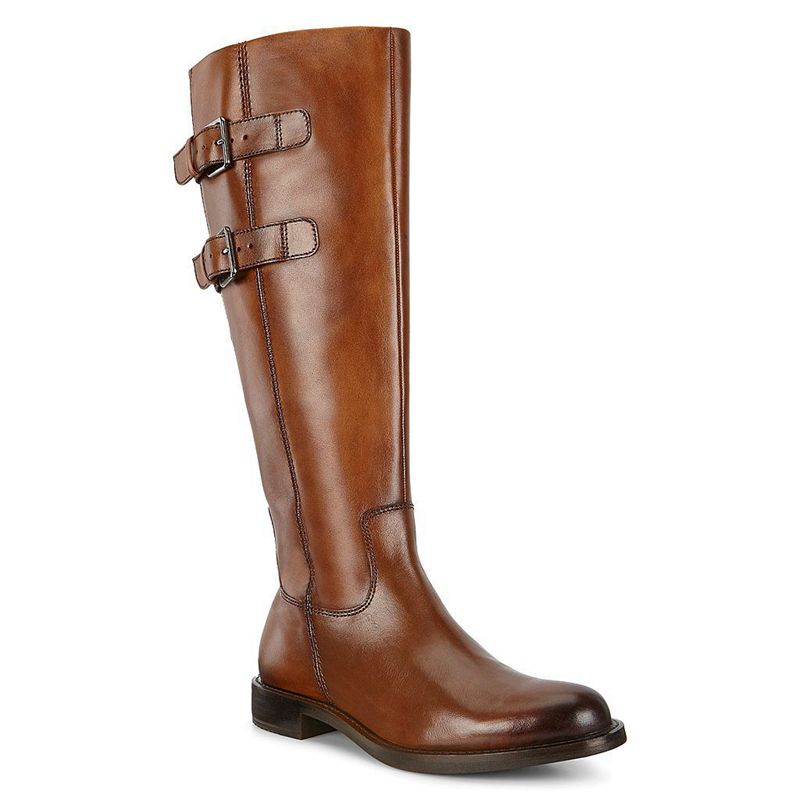 Women Boots Ecco Sartorelle 25 - Boots Brown - India LYRMPD807